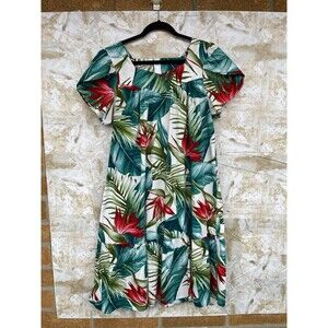 Hilo Hattie Hawaiian Original floral print dress size large